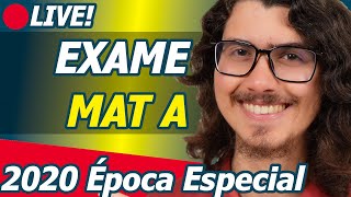 2020 ÉPOCA ESPECIALMAT A Resolução LIVE do Exame Nacional de Matemática A 12º Ano 2020 EE [upl. by Euqinimod397]