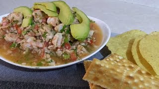 CEVICHE DE PESCADO CON CAMARÓN 👌😋 [upl. by Lehacim]