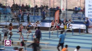 Nantes 2017  Finale 60 m haies Cadettes Cyrena SambaMayela en 821 [upl. by Robma]