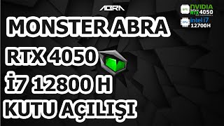 MONSTER ABRA A7 V1522 173quot KUTU AÇILIŞI  MONSTER ABRA A7 RTX 4050 İNTELCORE İ7 12700H 32GB RAM [upl. by Anauqat]