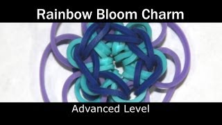 Rainbow Loom® Suzannes Rainbow Bloom Charm [upl. by Znieh]