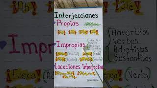 Tipos de Interjecciones ortografía foryou [upl. by Llennoc]