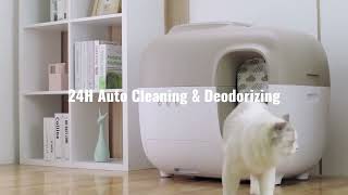 SNOW  The Innovative Self Cleaning Litter Box [upl. by Deys]