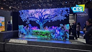 Samsung New MicroLED TVs and Transparent Displays from CES 2024 [upl. by Ianthe]