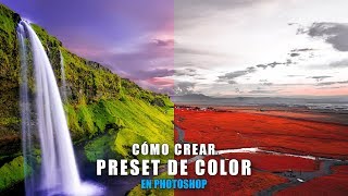 Cómo crear Preset de color en Photoshop [upl. by Ccasi]