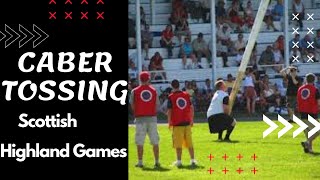 Caber Tossing Traditional Scottish Highland Games caber tossing championship [upl. by Yoc]