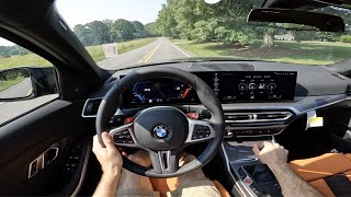 2023 BMW M3 Manual POV Drive Impressions and ASMR [upl. by Halac]