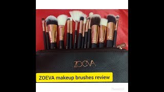 Review on ZOEVA MAKEUP BRUSHES set of 15 LABZ REVIEWS [upl. by Yajnas]