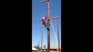 Linemans rodeo obstacle climb [upl. by Anoval]