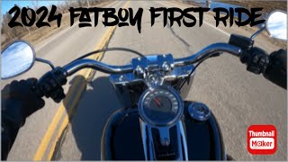 2024 Fatboy First Ride [upl. by Eihcir]