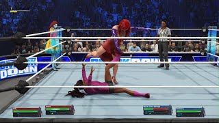 WWE 2K24 Sally and Jessica Rabbit Vs Ronnie Anne Santiago and Sid Chang [upl. by Nolyak631]