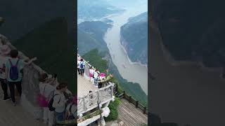 Marvel at the majestic Yangtze River from the peak of the Three Gorges [upl. by Sirovat]