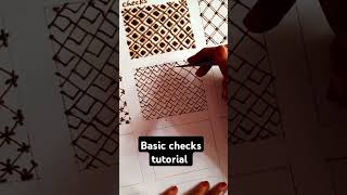 Basic mehndi checks tutorial mehnditrick artoftheday ytvideoshort ytviralvideo ytviraltrending [upl. by Jyoti]