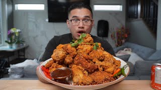 CAJUN Golden Fried Chicken Wings Recipe [upl. by Bogoch865]