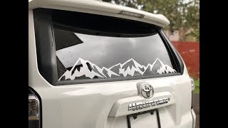 How to install Mountain decal onto the back window [upl. by Manoop]