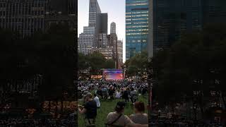 Bryant Park Concert Vibes NYC in Full Swing manhattan nyc [upl. by Aniratac]