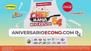 ¡Arranca la Chef Manía ECONO  Concurso de Aniversario ECONO [upl. by Fonda]