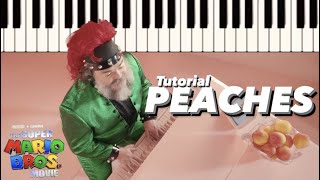 Peaches Bowser PIANO  The Super Mario Bros Movie  Tutorial [upl. by Ethan742]