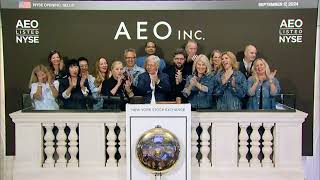 American Eagle Outfitters Inc NYSE AEO Rings The Opening Bell® [upl. by Jaella684]