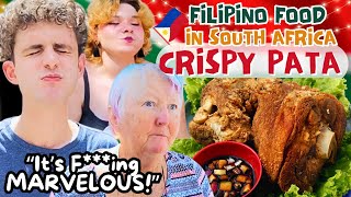 YUMMY MOUTHWATERING CRISPY PATA FOR THE TIKIMERS  WATCH THEIR REACTIONS  EPI 198 [upl. by Allenaj647]