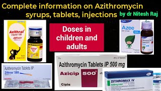 Azithromycin antibiotic का use sideeffectssafety in pregnancydose in adultskids drniteshraj [upl. by Amaral]