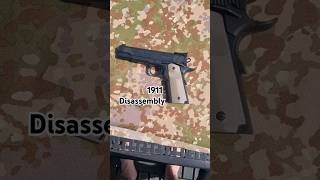 1911 disassembly  gunshorts guns firearmstraining shorts 1911 9mm [upl. by Seigel]