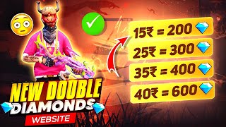 DOUBLE DIAMOND TOP UP WEBSITE IN FREE FIRE  DOUBLE DIAMOND TOP UP KAISE KARE  DOUBLE DIAMOND TOPUP [upl. by Noterb]