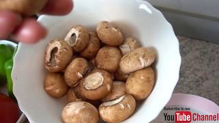 Mushroom Matar  Mushroom With Green Peas  Indian Vegetarian Recipe I Punjabi [upl. by Erelia]