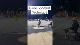 Shotput Glide Technique  glideshotput trackandfield shotput [upl. by Eet255]