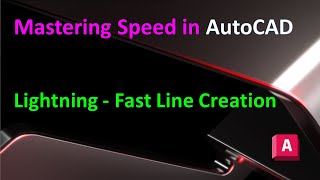 Mastering Speed in AutoCAD  Lightning Fast drawing Creation [upl. by Llehcram]