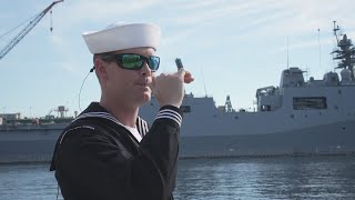 Demonstration of US Navys Bosun Call [upl. by Ratcliff]