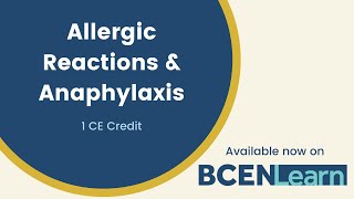 Allergic Reactions and Anaphylaxis [upl. by Katherina]