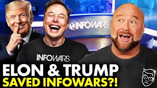 I Asked Alex Jones LIVE Is Trump And Elon SAVING InfoWars  His SHOCKING Answer [upl. by Htiek]