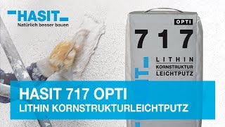 HASIT 717 OPTI Kornstrukturleichtputz [upl. by Aisital]