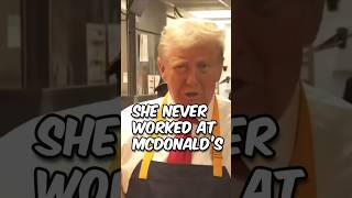 Trump Cooking Fries at McDonalds and KAMALA Never Did trump harris shorts [upl. by Kolva774]