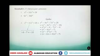 8 02 061 Java 16 Matematikë faktorizimi i polinomit në varësi të numrit të termave [upl. by Toms61]