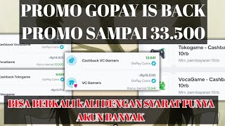 PROMO GOPAY CASHBACK SAMPAI 33500GC FULL PENJELASAN [upl. by Novelia532]