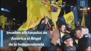 🏆Afición del América festeja la 14 en el Ángel de la Independencia🏆 [upl. by Ranie]