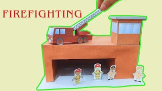 Papercraft Adventure 3D Create a Miniature Fire Station  Papercraft World [upl. by Torrin]