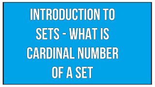 Determine the Cardinality of an Intersection of Two Sets [upl. by Drud309]