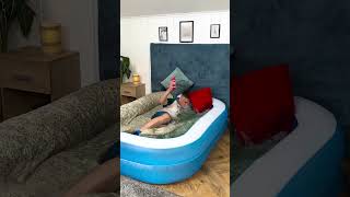 Making a Splash 🛏️🏊 The Ultimate Poolside Snoozeathon prank funny comedy [upl. by Danie770]