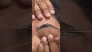 Eyebrow threading tutorial ❤️❤️ [upl. by Siger]