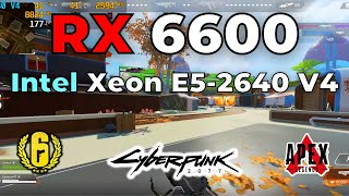 Intel Xeon E5 2640 V4  RX 6600 Benchmarks 3 Games Tested [upl. by Jerrome]