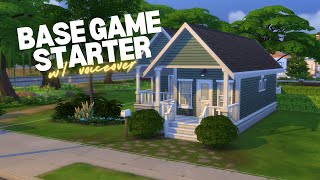 Making a base game starter but actually cute  The Sims 4 Build  No CC [upl. by Remmos]