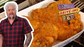 Guy Fieri Eats Fried Chicken Viewers Begged Him to Try  Diners DriveIns and Dives  Food Network [upl. by Hauser]