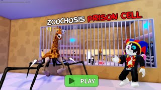 🔪 ZOOCHOSIS BARRYS PRISON RUN OBBY  POMNI ESCAPING FROM ZOOCHOSIS 🦘🦒 [upl. by Lauren]