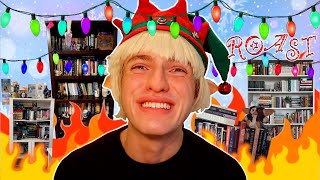 FESTIVELY roasting my subscriberss bookshelves  🎄🔥 [upl. by Denn423]