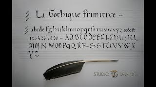 Gothique Primitive  Calligraphie latine à la plume naturelle  Studio daVinci [upl. by Nelyak723]