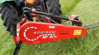 Mowing Hay with our Enorossia closer look at the scissor cut [upl. by Thilda557]