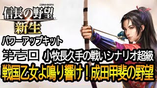 信長の野望・新生PK 戦国乙女よ鳴り響け！成田甲斐の野望 難易度超級【信長の野望・新生pk】 [upl. by Avah]